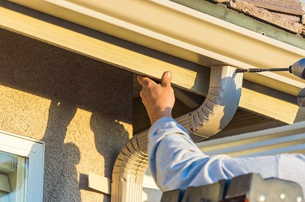 gutter installation typically takes one to two days, depending on the size of your home